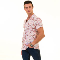 Men’s Multi-Color European Made Hawaiian Summer Shirt - Designer Casual
