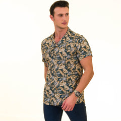 Multi-Color European Made Hawaiian Summer Shirt for Men - Premium Designer