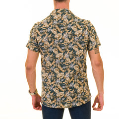 Multi-Color European Made Hawaiian Summer Shirt for Men - Premium Designer