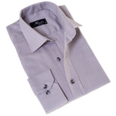 Gray Luxury Men's Linen Button-Up Shirt - Tailored Fit, European Made