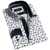 Mens Slim Fit Designer Dress Shirt - tailored Cotton Shirts for Work and Casual Wear