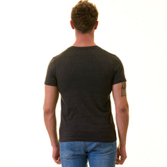 Smoke Gray European T-Shirt - Premium Cotton Crew Neck Short Sleeve Men’s T-Shirt