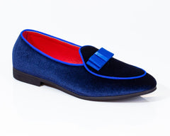 Premium Blue Loafers for men designer slip on casual / dress shoes – Luxury Leather - Amedeo Exclusive