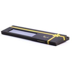 Men's jacquard Black White Premium Neck Tie With Gift Box - Identical - Amedeo Exclusive