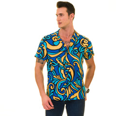 Men’s Multi-Color Hawaiian Summer Shirt - European Made & Designed