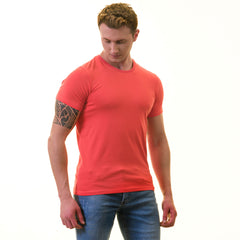 Orange European T-Shirt - Premium Cotton Crew Neck Short Sleeve Men’s T-Shirt