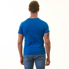 Blue European T-Shirt - Premium Cotton Crew Neck Short Sleeve Men’s T-Shirt