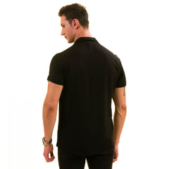 Black Solid Hawaiian Shirt for Men - European Designed Summer Style