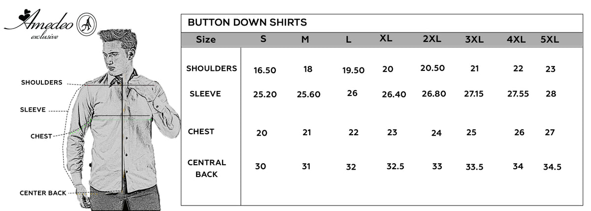 Mens Slim Fit Designer Dress Shirt - Tailored Cotton Shirts For Work And Casual
